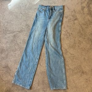 Madewell 11” high rise flare